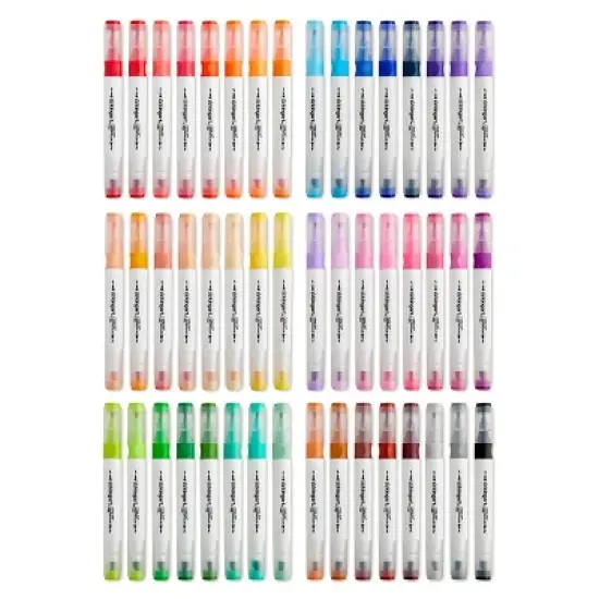 KINGART Twin-Tip&trade; Watercolor Pens 48 Colors image {2}