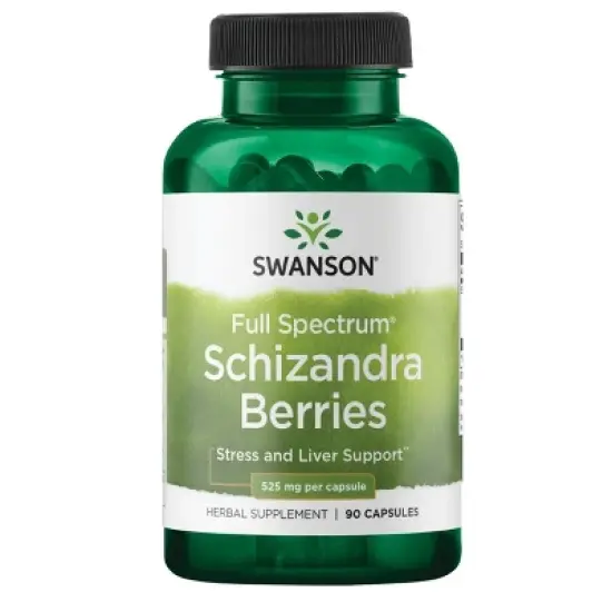 Swanson Herbal Supplements Full Spectrum Schizandra Berries 525 mg 90 Caps image {4}