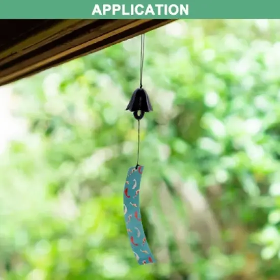 Unique Bargains Metal Vintage Outdoor Wind Chime 2" x 17.9" Bronze Tone 1 Pack image {3}