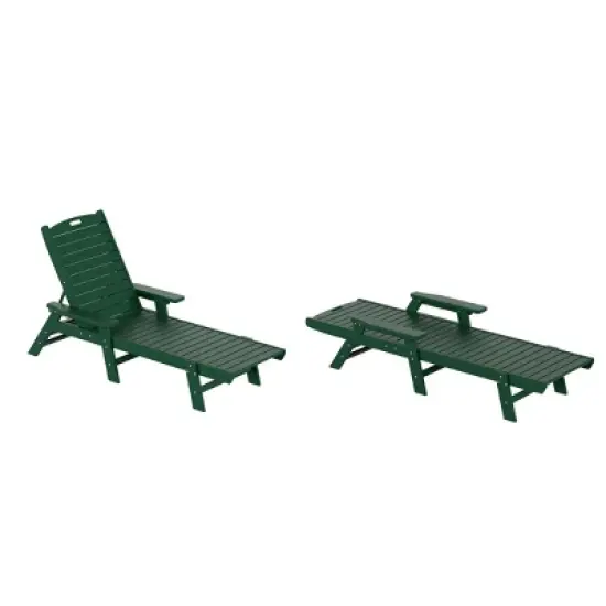 WestinTrends Adirondack Outdoor Chaise Lounge for Patio Garden Poolside (Set of 2) image {9}