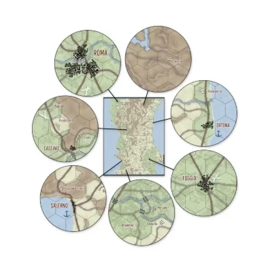 From Salerno to Rome Board Game image {1}
