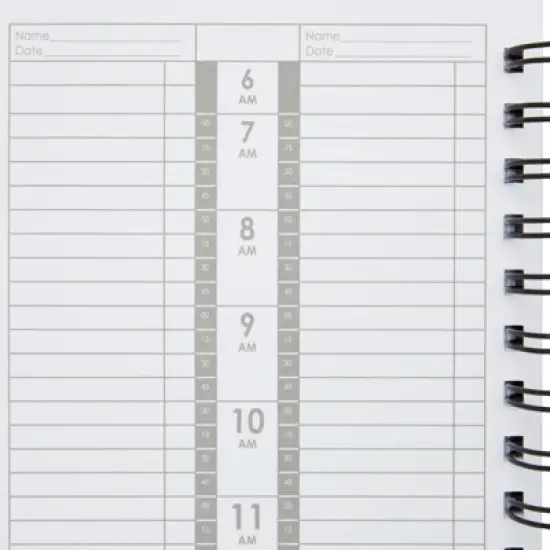 Stockroom Plus Floral Nail & Hair Stylist Salon Appointment Book, Undated Daily & Hourly Planner Organizer, 5 x 13.5 In image {5}