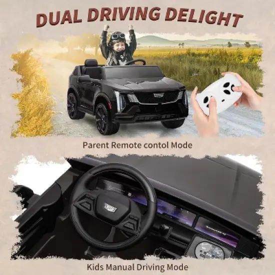 24V Ride On Car, Licensed Battery Powered Electric Vehicle w/Remote Control, 2 Seater image {7}