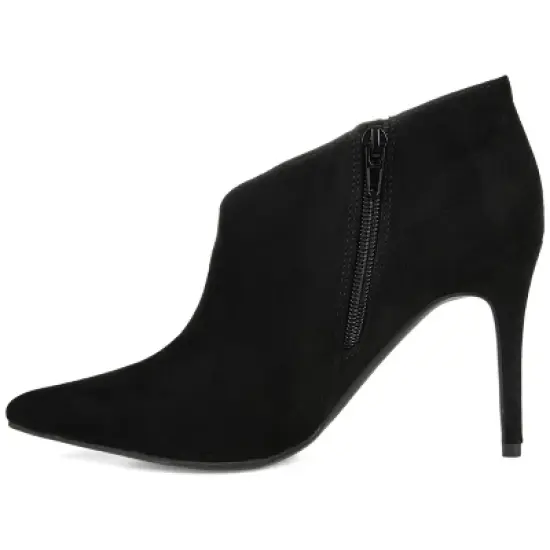 Journee Collection Womens Demmi Tru Comfort Foam Inside Zip Stiletto Booties image {1}