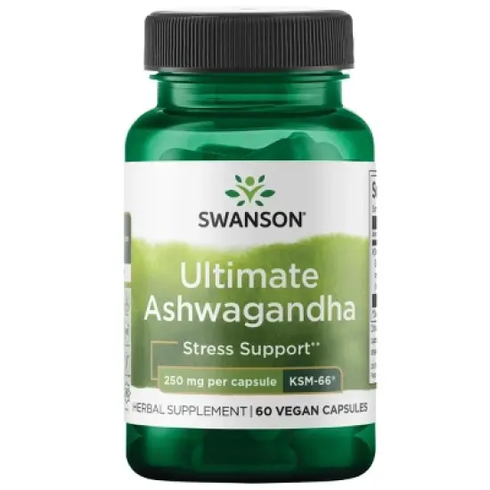 Swanson Herbal Supplements Ultimate Ashwagandha - Ksm-66 250 mg 60 Veg Caps image {4}