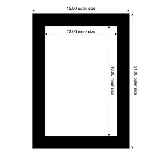 Amanti Art Basic Black Narrow Framed Dry Erase Magnetic Board image {4}