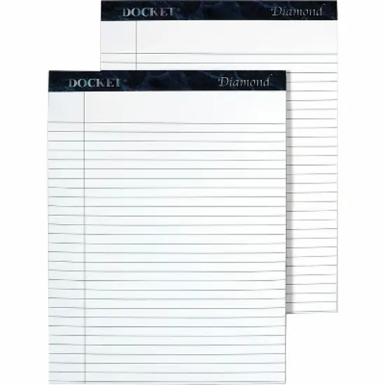 Tops Notepad Wide Rule 24lb. 50 Shts 8-1/2"x11-3/4" 2/BX WE 63975 image {2}