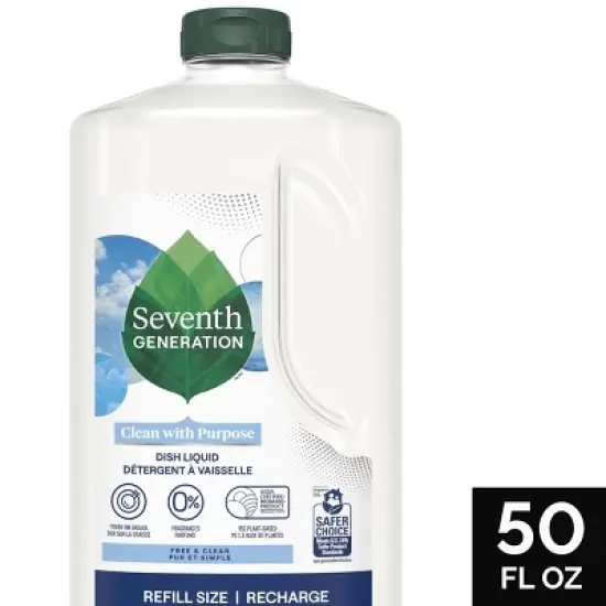 Seventh Generation Free & Clear Liquid Dish Soap image {12}