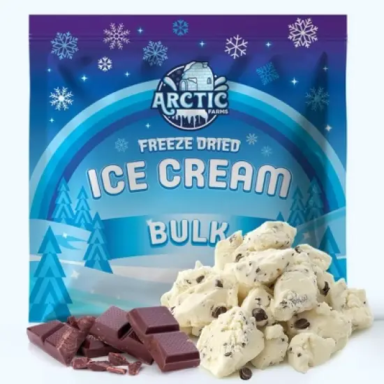 Arctic Farms Freeze Dried Ice Cream That Does Not Melt (Bits) (Chocolate Chip) image {5}