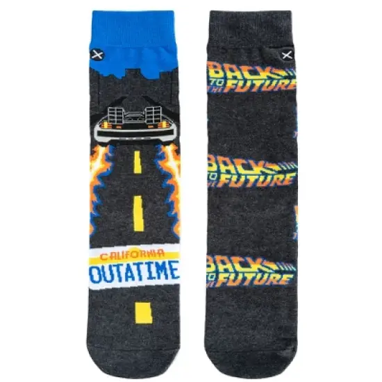 Odd Sox, Back to the Future Merchandise, Men's Fun 80's Crew Socks Large, Assorted image {4}