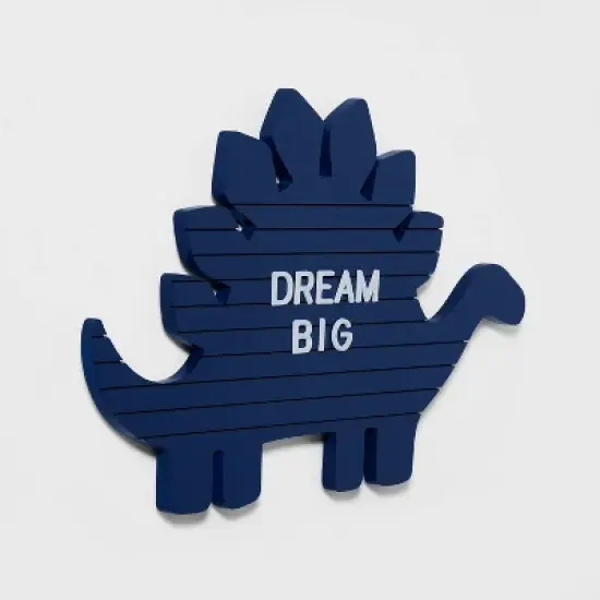 Dinosaur Kids' Letter Board Blue - Pillowfort&trade; image {1}