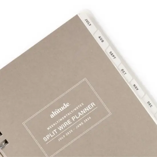 Altitude Supplies 5"x8" Weekly and Monthly Planner, July 2025 to June 2026, Cream Arch image {9}