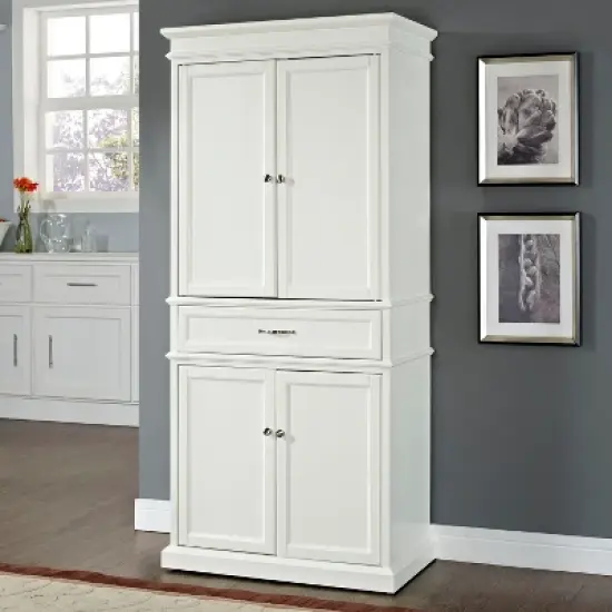 Parsons Pantry Storage Wood/White - Crosley image {6}