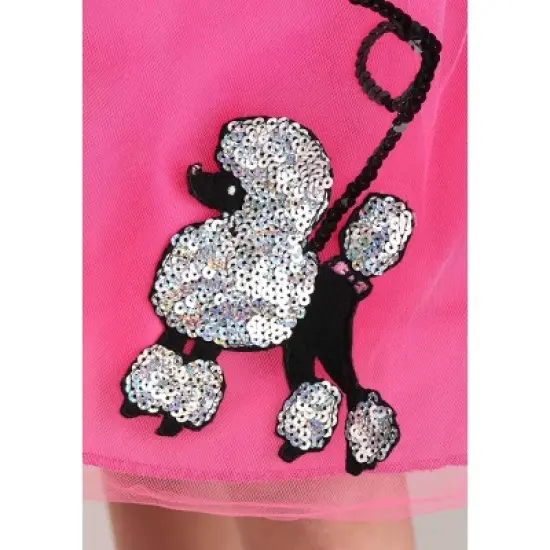 HalloweenCostumes.com Girl's Classic Sock Hop Halloween Costume | Kid's 50's Retro Rock and Roll Attire for Themed Parties image {5}