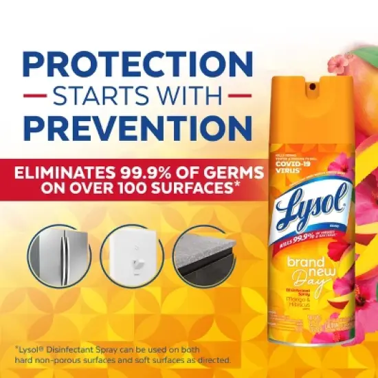 Lysol Mango Disinfectant Aerosol Spray - 12.5 fl oz image {4}