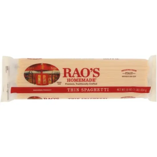 Rao's Thin Spaghetti Pasta - Case of 15/16 oz image {1}