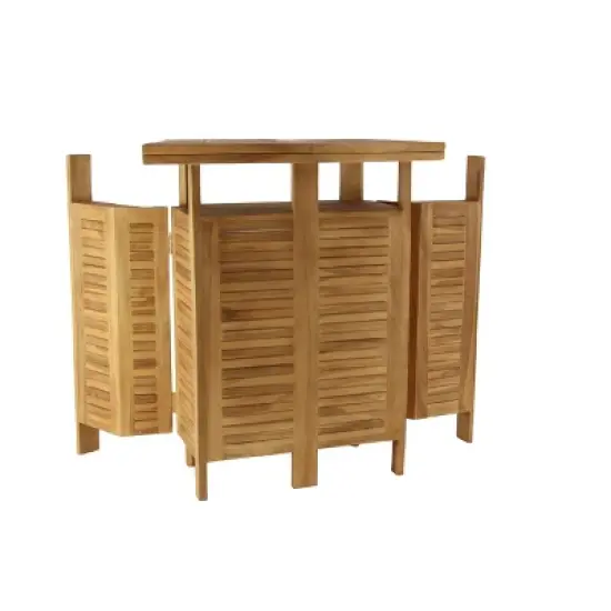 Patio Bar Table Teak - Olivia & May image {1}