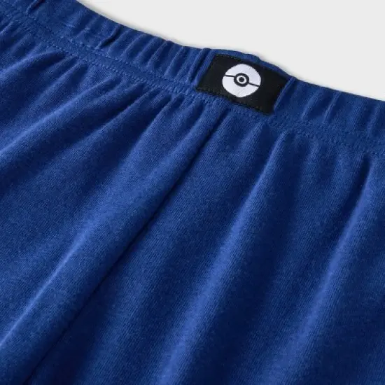 Boys' Pok&eacute;mon 3pc Striped 100% Cotton Pajama Set - Blue image {3}