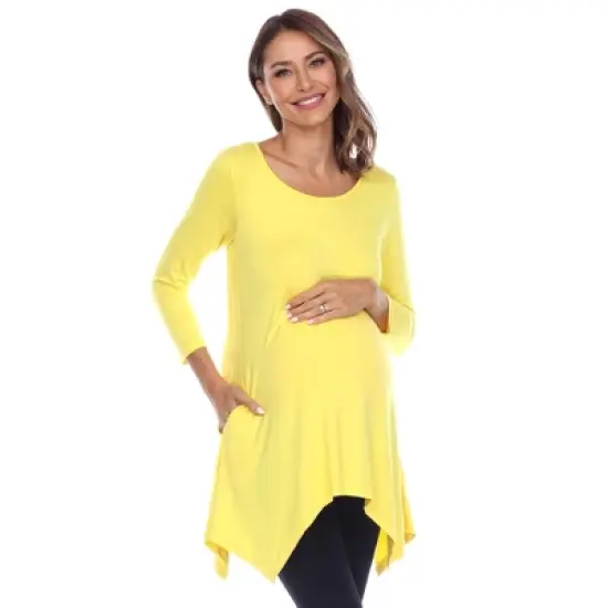 Maternity 'Kayla' Tunic - White Mark image {5}