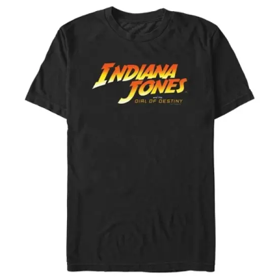 Men's Indiana Jones and the Dial of Destiny Official Movie Logo T-Shirt image {4}