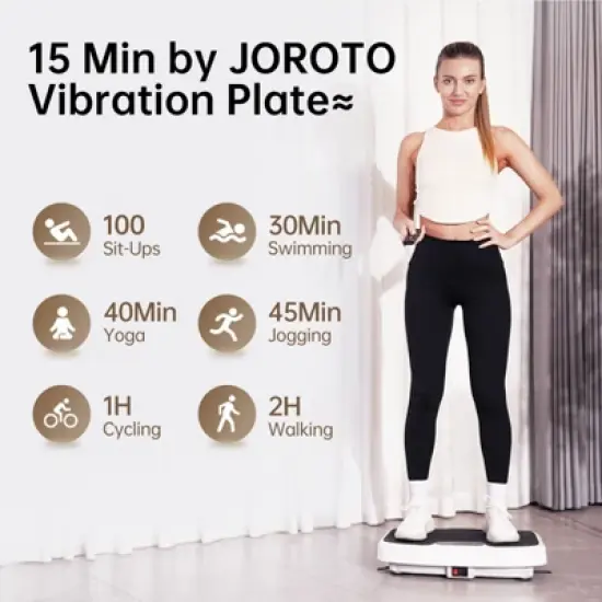 MaseiKar Vibration Plate Exercise Machine, wholeBody Vibrating Platform for ldeal Home GymWorkout Equipment for Women with 2 ResistanceBands image {6}