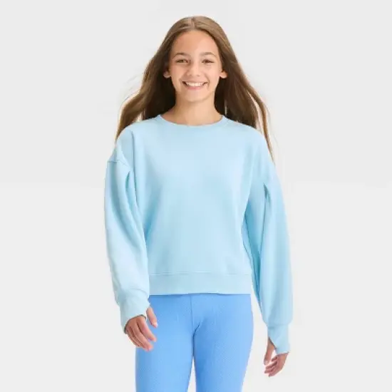 Girls' Fleece Pullover Sweatshirt - All in Motion&trade; image {4}