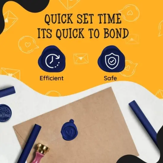 Artellius Premium Sealing Wax Sticks (Bulk 30 Pack) Wax Seal Glue Gun Sticks, Envelope Seal Wax for Stamp Seals image {2}