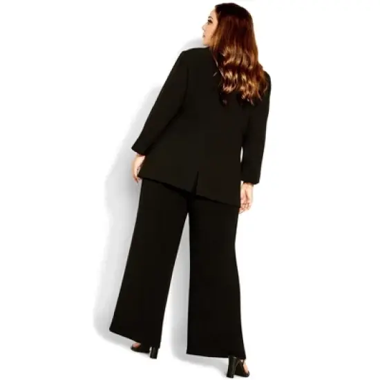 Women's Plus Size Set The Tone Jacket - black | CITY CHIC image {1}