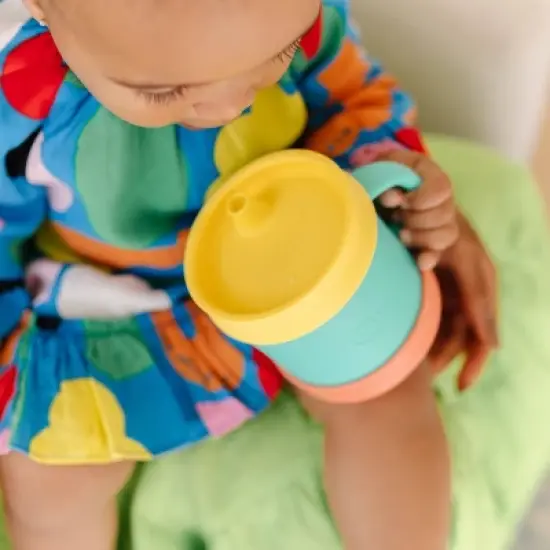 morepeas Everything Sippy Cup Sherbert - Teal Green image {2}