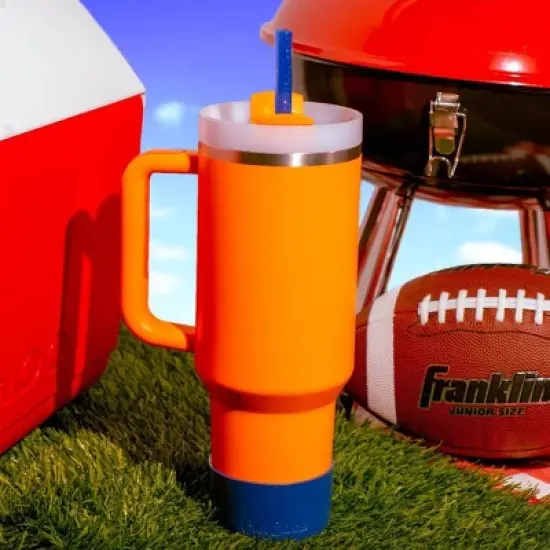 CharCharms Tailgate Water Bottle Boot Blue image {1}