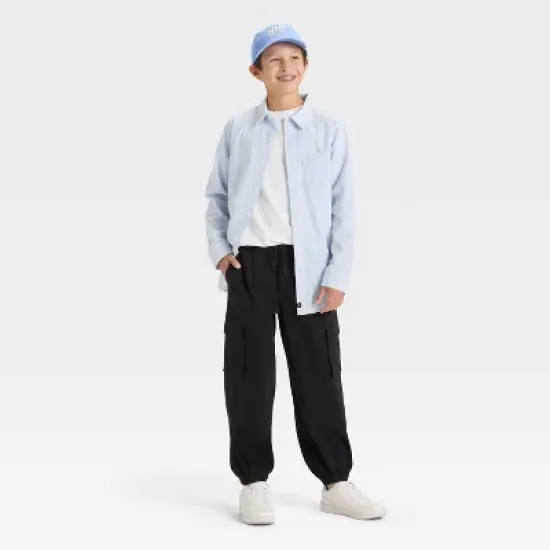 Boys' Mid-Rise Tapered Cargo Jogger Pants - art class&trade; image {2}