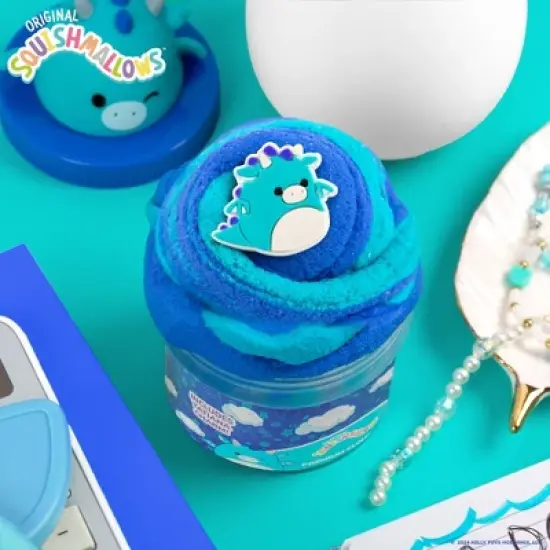 Squishmallows Slime Jar Top Tatiana Blue Raspberry Scented Slimes and Putties: Educational Focus on Gross Motor Skills image {2}