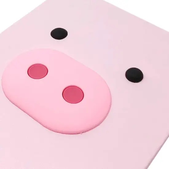 Wrapables Cute Notebook Gel Pen Set, Diary Journal Gift Set, Pink Piggy image {9}