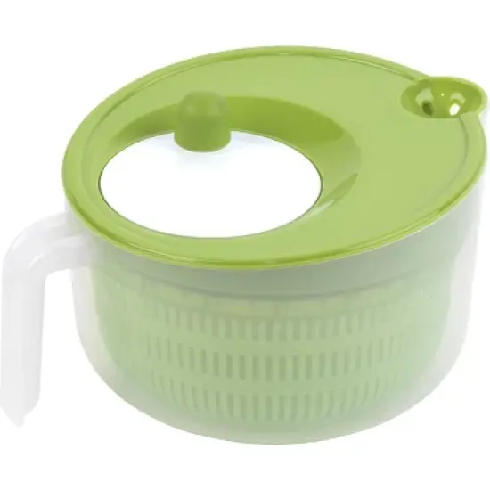 GoodCook Ready 6qt Salad Spinner: Dishwasher-Safe, Plastic, 3-Piece, Green, 10"x10"x7" image {5}