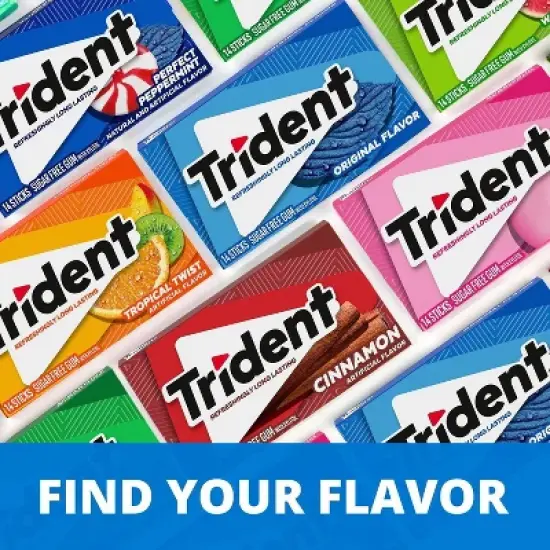 Trident Original Wallet Chewing Gums - 14pc image {11}