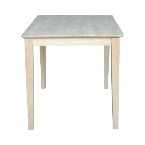 30" X 42" Solid Wood Dining Table Unfinished - International Concepts image {2}