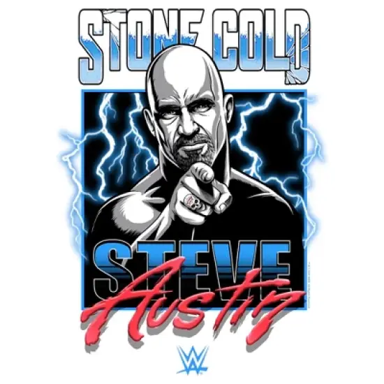 Junior's WWE Stone Cold Steve Austin Lightning T-Shirt image {1}