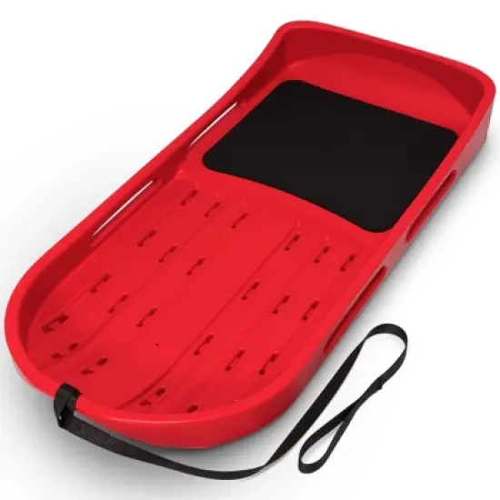 GoSports 2 Person Premium Snow Sled with Double Walled Construction, Pull Strap and Padded Seat image {5}
