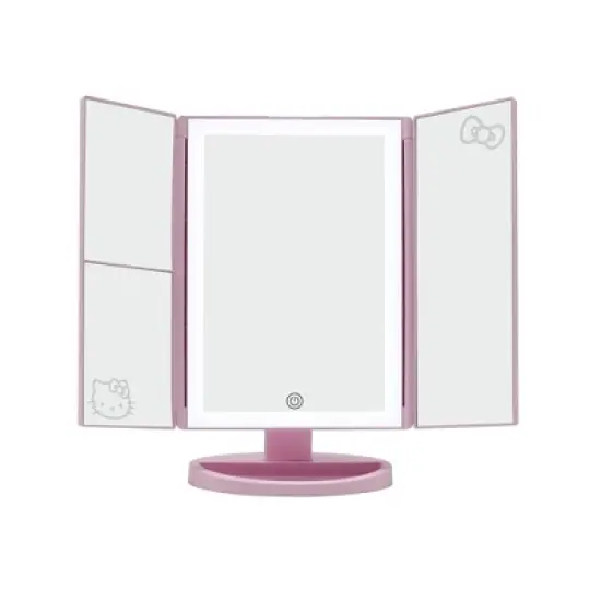 Impressions Vanity Hello Kitty Trifold LED Tri-Tone Makeup Mirror with Magnification image {6}