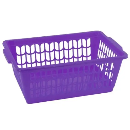YBM HOME Plastic Perforated Storage Basket Bin Office Drawer, Shelf Desktop Countertop Tray Organizer image {12}
