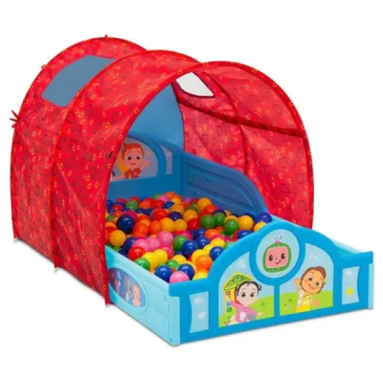 Delta Children CoComelon Sleep and Play Toddler Bed with Tent image {5}