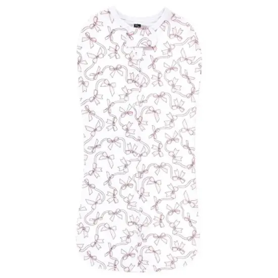 Hudson Baby Infant Girl Sleep Pod, Pink Bows, 0-2 Months image {3}