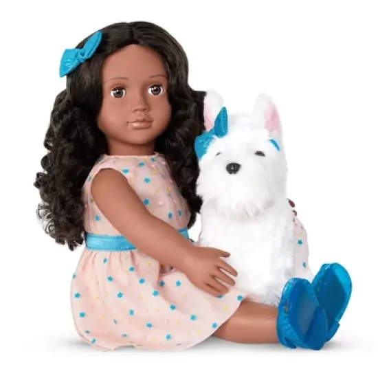 Our Generation Celeah & Confetti 18" Matching Doll & Pet Set image {3}
