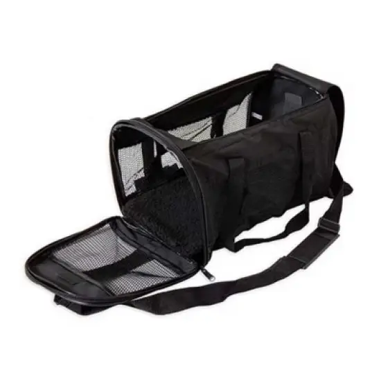 Petmate Soft Sided Kennel Cab Pet Carrier - Black(Large)- DS image {2}