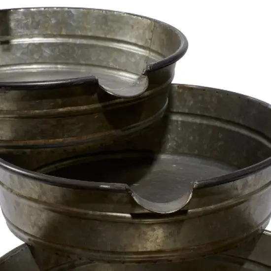 26" x 30" Farmhouse Metal Fountain Gray - Olivia & May image {5}