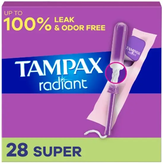 Tampax Radiant Super Absorbency Tampons - Unscented image {15}