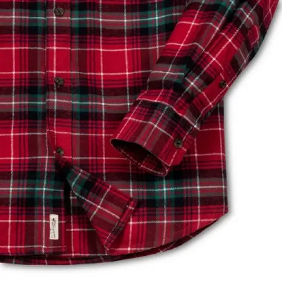 Hope & Henry Mens' Organic Cotton Brushed Flannel Button Down Shirt image {4}