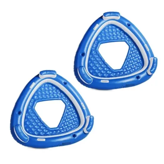 Zone Tech Inflatable Floating Island Pool Float &ndash; Comfortable Relaxation Inflatable Floating Lake Pool Lounger Raft Water Float for River and Beach image {10}