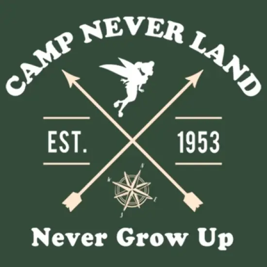 Junior's Peter Pan Camp Neverland Tinkerbell Est. 1953 Festival Muscle Tee image {1}