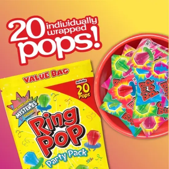 Ring Pop Lollipops and Hard Candy Party Pack - 10oz/20ct image {1}